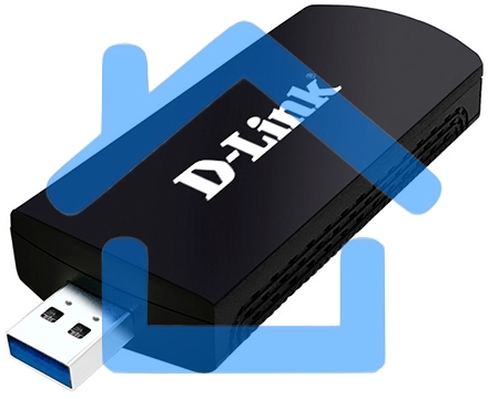 Адаптер D-Link DWA-192/RU/B1A Wireless AC1750 Dual-band USB Adapter, 802.11a/b/g/n / 802.11ac, 2.4 GHz / 5 GHz