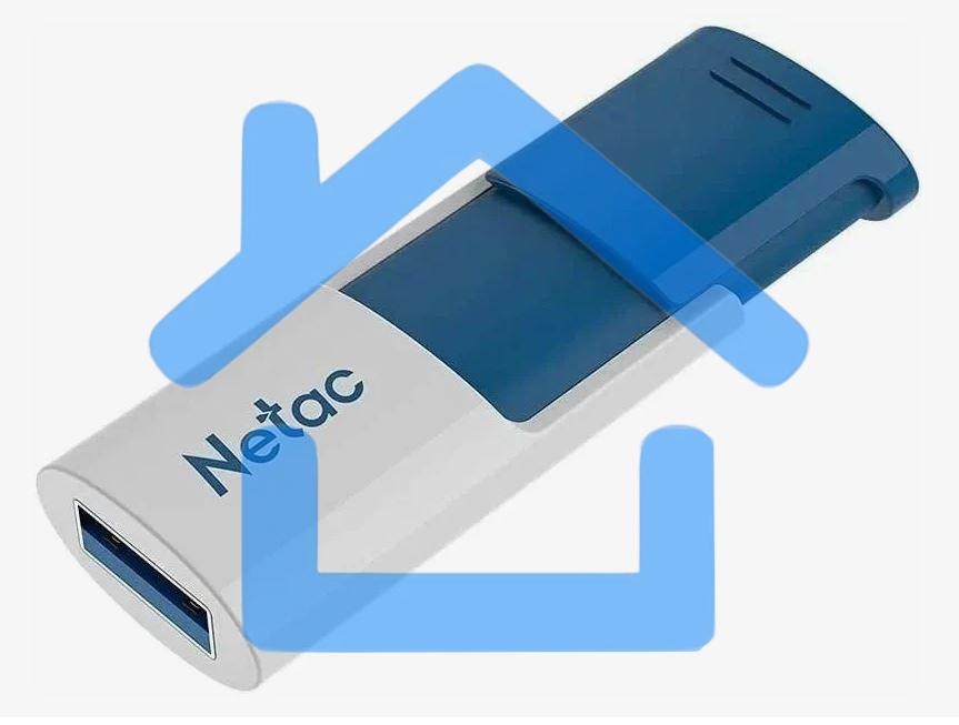 Флешка USB R/W Netac 512Gb U182 NT03U182N-512G-30BL USB3.0 синий/белый