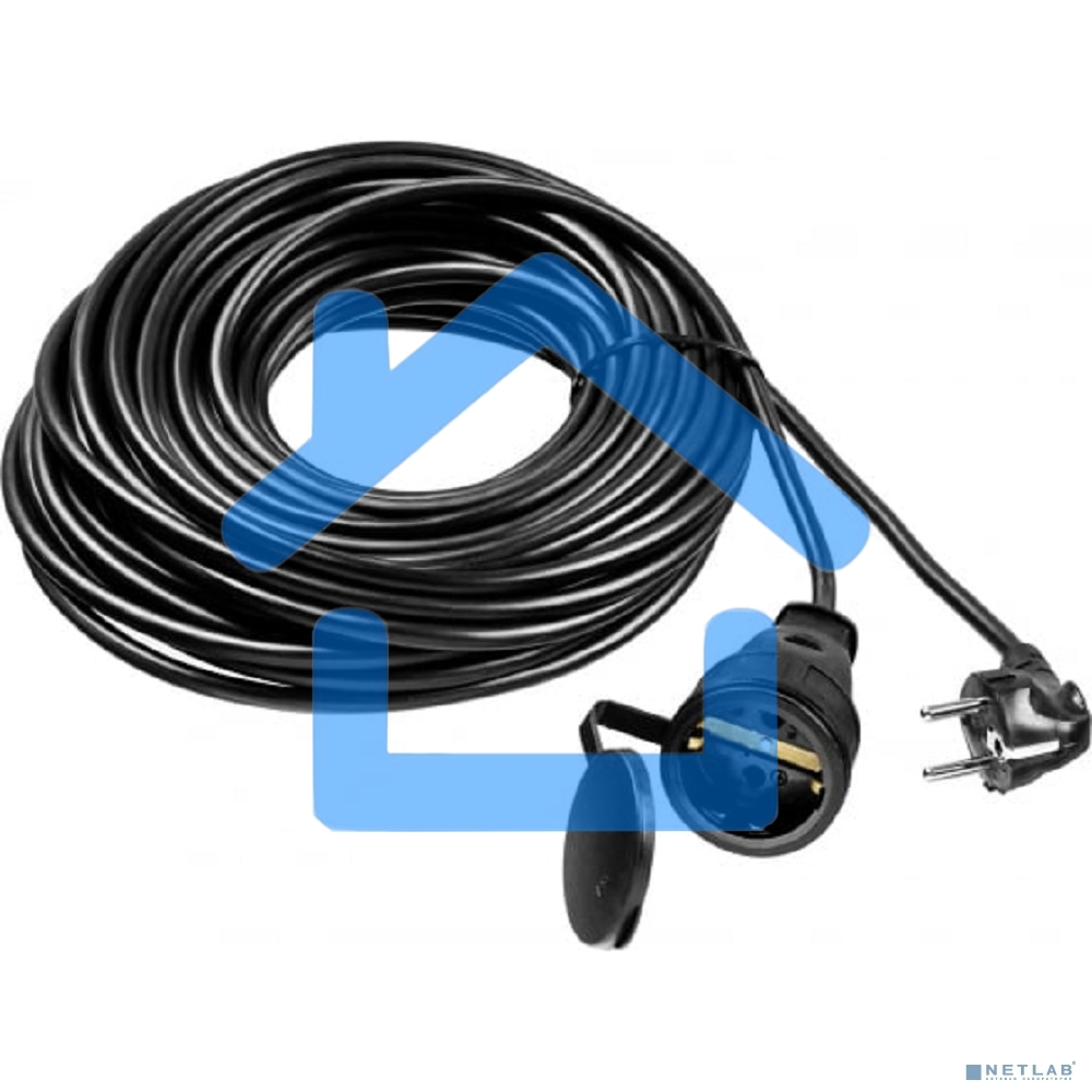 Удлинитель-шнур Stayer MC 315, 20 м, 3500 Вт, 1 гнездо, ПВС 3х1,5 мм2, черный