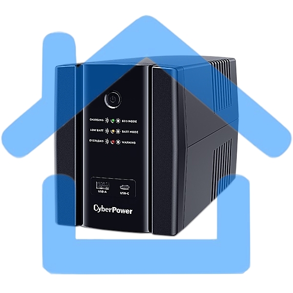 Источник бесперебойного питания CyberPower UT1500EIG ИБП Line-Interactive, Tower, 1500VA/900W USB/RJ11/45/USB charger A/C (6 IEC С13) NEW