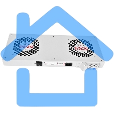 Модуль вентиляторный, 2 вентилятора с терморегулятором R-FAN-2T 