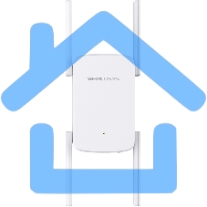 Роутер AC1900 Wi-Fi Range ExtenderSPEED: 600 Mbps at 2.4 GHz + 1300 Mbps at 5 GHz SPEC:4× Fixed External Antennas, 1× Gigabit Port, Wall PluggedFEATURE: MERCUSYS APP, WPS/Reset Button, Signal Indicator, Range Extender/Access Point mode, Adaptive Path