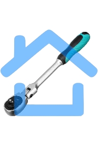 Ключ трещотка 1/4, 72 зуба, с быстрым сбросом. шарнирная СrV Stels