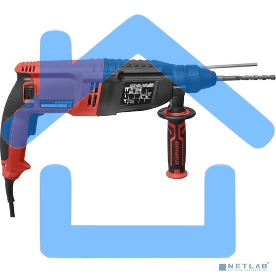 Перфоратор ПАРМА П-01-26/900ЭР 02.027.00004 900Вт,3-х реж,3,0Дж, SDS-plus,рег.об.,рев, пл.пуск,рук.Эрго+)(5ш/к)