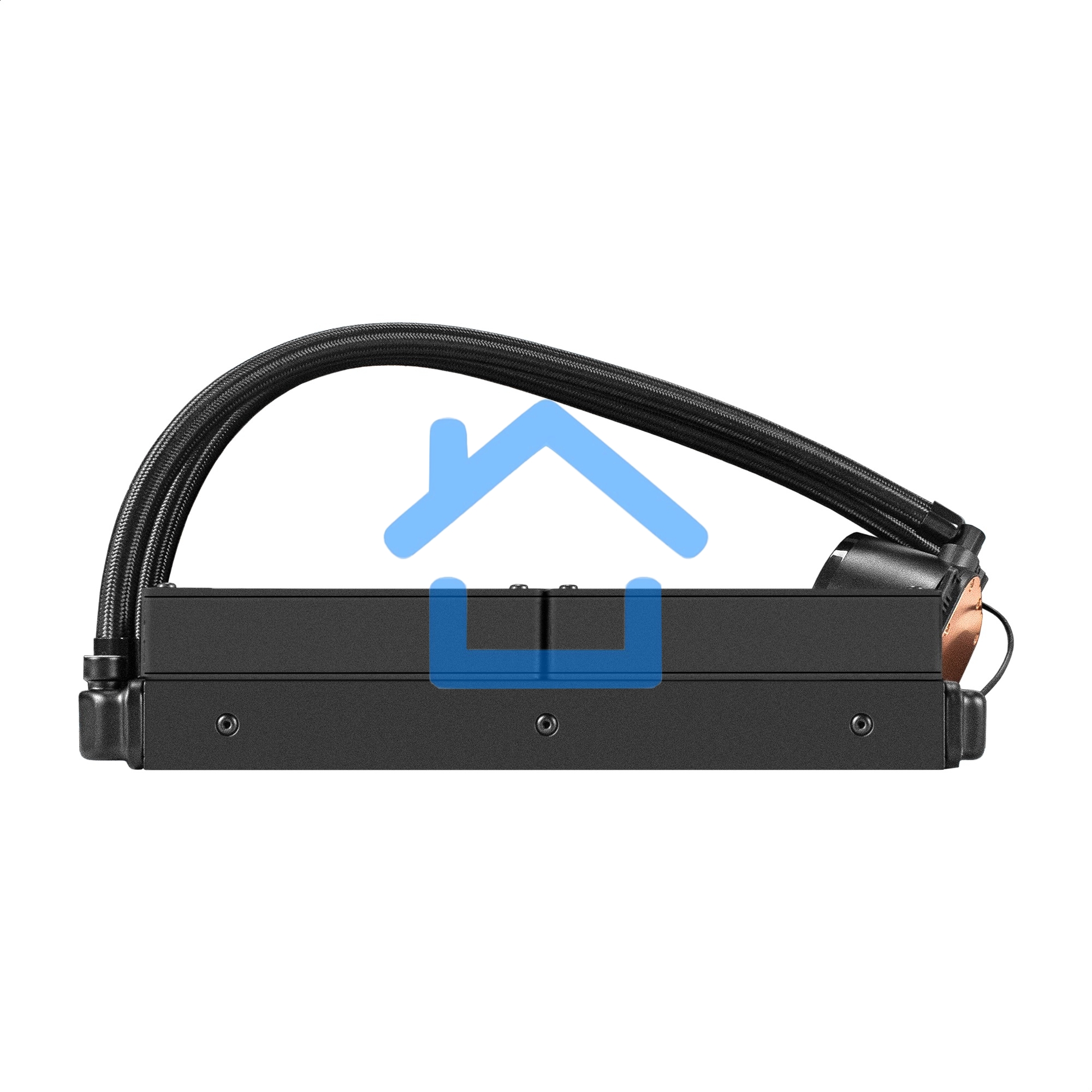 Система водяного охлаждения ExeGate BlackWater-240V3.PWM.ARGB черный, 120 мм, алюминий/медь, 1800 об/мин, 37 дБ, 4 pin, 150 Вт