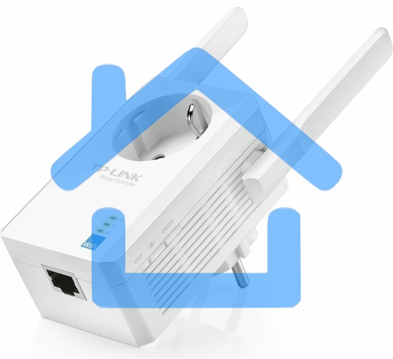 Сетевой адаптер TP-Link SOHO TL-WA860RE 300Mbps Wireless N Wall Plugged Range Extender with AC Passthrough, QCA(Atheros), 2T2R, 2.4GHz, 802.11b/g/n, 1 10/100Mbps LAN port, Range Extender button, Range Extender mode, suppo поставляется без кабеля RJ-45