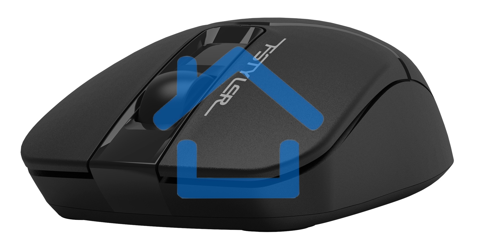 Мышь беспроводная A4Tech Fstyler FG12S черный, 1200 dpi, радиоканал, USB, кнопки - 3