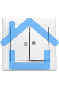 Рамка 1-м Valena белый  Leg 774451