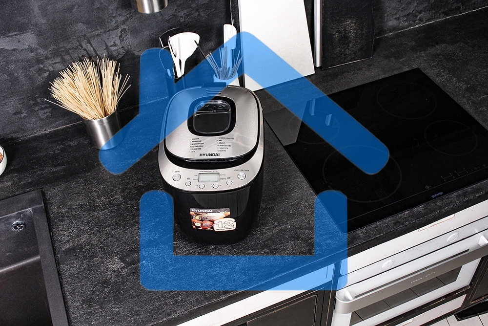 Хлебопечь Hyundai HYBM-P0212 600Вт черный/серебристый