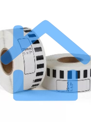 Лента Sakura DK11201 для Brother QL1060N/QL700/QL720NW/QL550/QL570/QL580N/QL1050/QL500/QL710W/QL650TD/QL570VMQL-500A/QL-56, черный на белом, 29мм/90м, наклейка