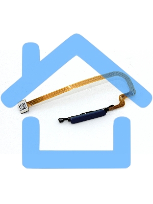 Шлейф сканера отпечатка пальца для Xiaomi Redmi 9T, Pocophone M3 синий