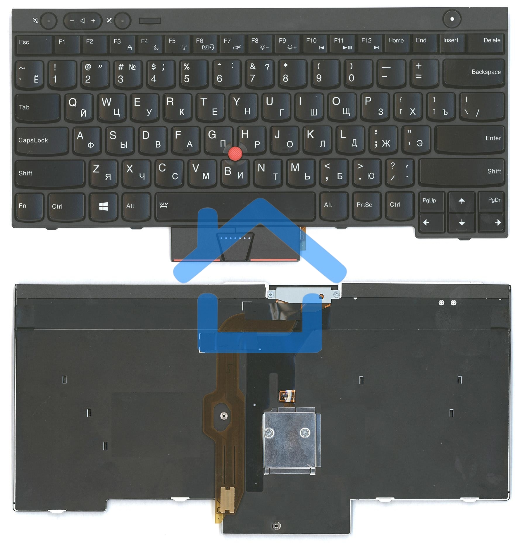 Клавиатура для ноутбука Lenovo ThinkPad T430 T430I X230 T530 L430 L530 черная с подсветкой