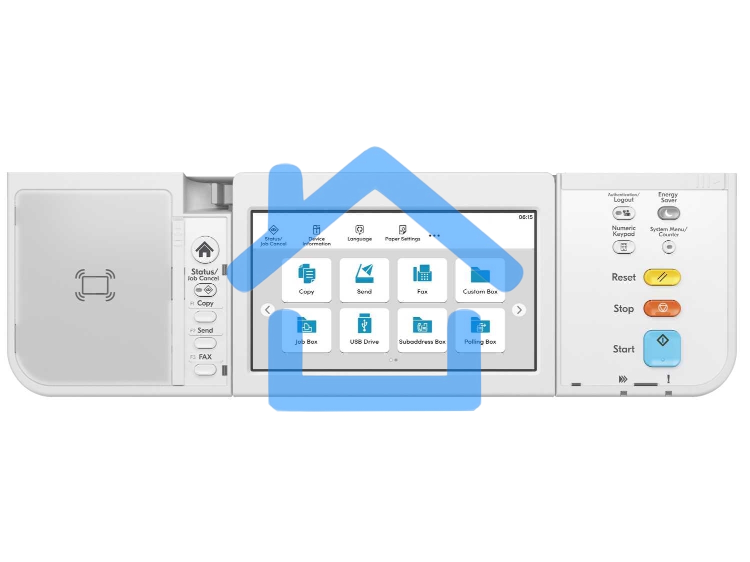 МФУ лазерное Kyocera MA5500ifx (110C0Z3NL0), A4, ч/б, печ. до 55 стр/мин., скан. до 120 стр/мин. (ч/б) 80 стр/мин. цвет, 1200 x 1200 dpi (печать) 600x600dpi (скан.), USB, RJ-45, Air Print, Mopria