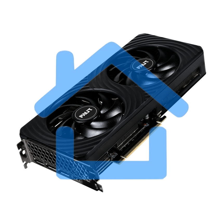 Видеокарта Palit RTX 5060 DUAL OC NV RTX 5060 8Gb 128bit GDDR7 2280/28000/HDMIx1/DPx3/HDCP R NE75060S19P1-Gb2063D PCI-E 5.0