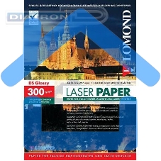 Фотобумага LOMOND Двухсторонняя Глянцевая, для лазерной печати, 300 г/м2, A4/150л.