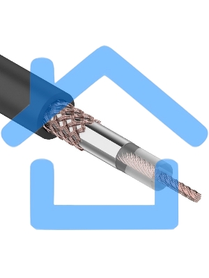 Кабель RG-58 A/U, (64%), 50 Ом, 100м., черный 01-2003 Rexant