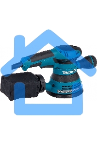 Шлифовальные машины Makita BO5040 ЭШМ,300Вт,ф125мм,12000об\м,ампл-2.8мм,1.4кг,кор,п\сборник,доп.рукоятка