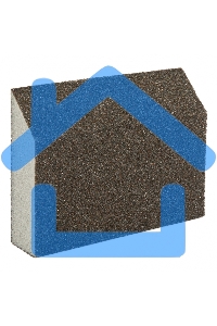 Губка для шлифования Matrix, 120 х 90 х 25 мм, трапеция, мягкая, P 80