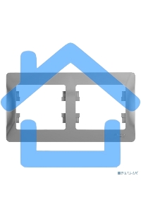 Рамка 2-м Glossa горизонт. алюм. SchE GSL000302