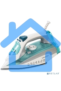 Утюг Galaxy Line GL 6127, бирюзовый, паровой, 2200 Вт, постоянный пар 50 г/мин, паровой удар 170 г/мин, функции: самоочистка, антикапля, антинакипь, функция увлажнения, вертикальное отпаривание, защита от перегрева, индикатор нагрева, керамическое покрыти