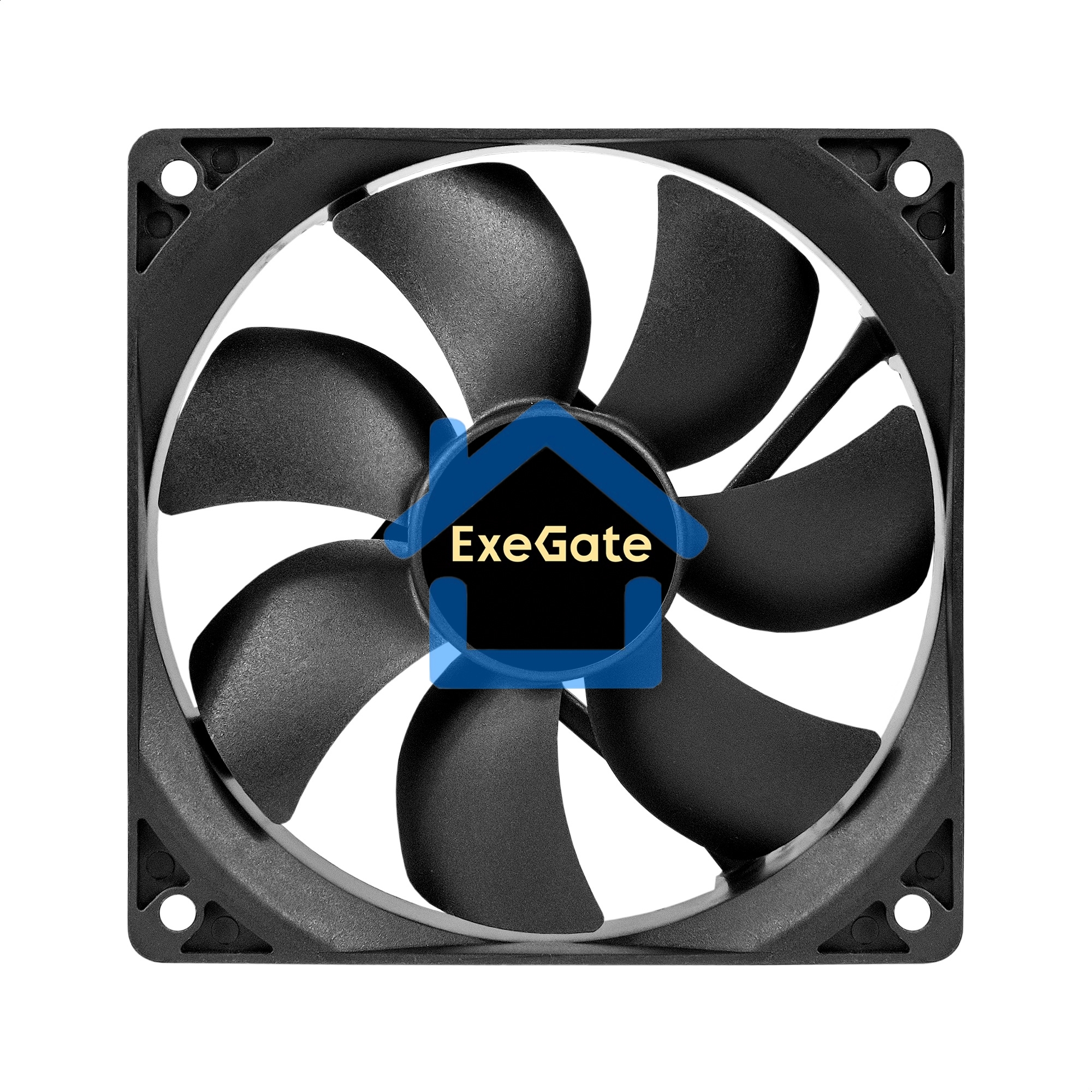 Вентилятор для корпуса ExeGate ExtraSilent ES12025SM черный, 120 мм, 1400 об/мин, 24 дБ, 2 pin