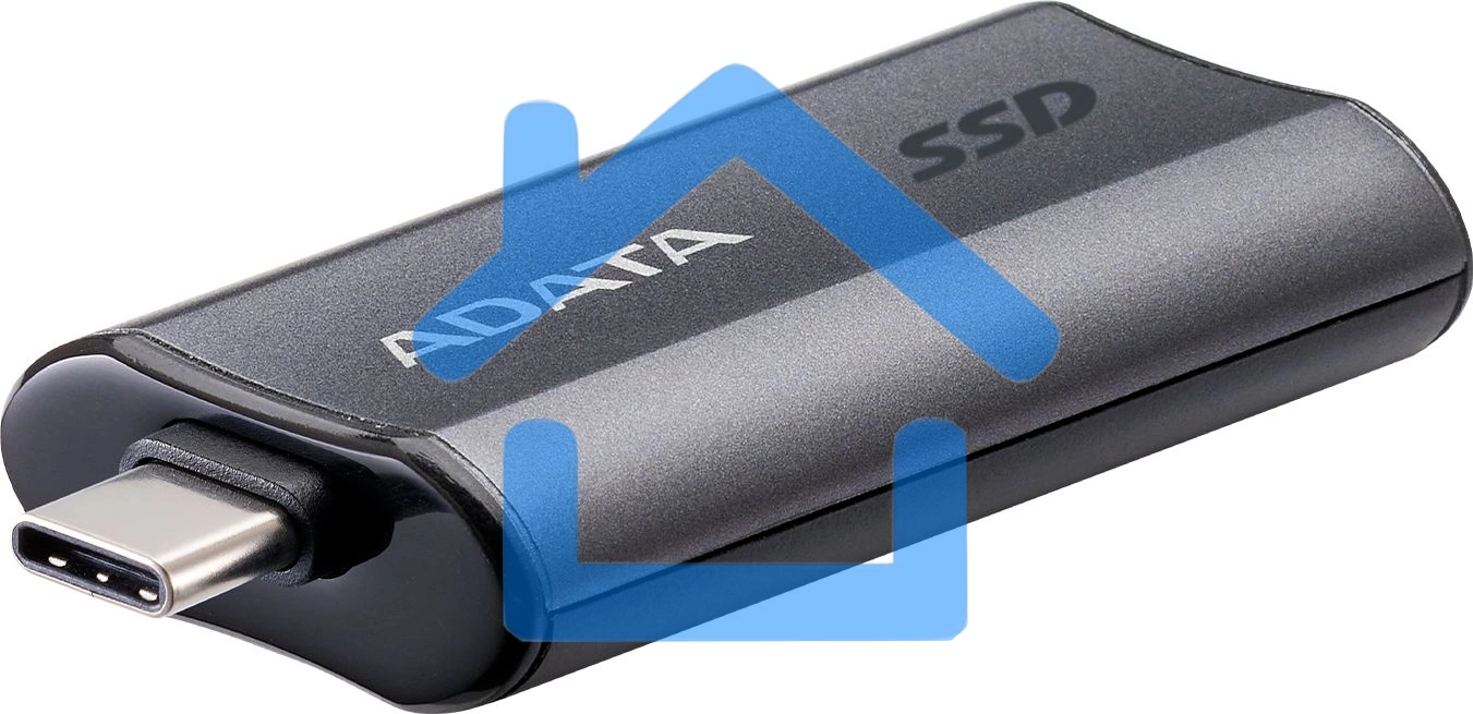 Твердотельный диск A-DATA External SC750 серый SC750-2000G-CCBK 2Tb USB 3.2 Gen 2 Type-C, R/W -1050/1000 MB/s