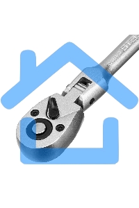 Ключ трещотка 1/4, 72 зуба, с быстрым сбросом. шарнирная СrV Stels