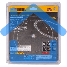 Диск алмазный сплошной Denzel супертонкий, 200 х 25,4 мм, горячее прессование, мокрое резание