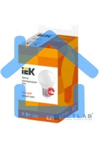 Лампа cветодиодная Iek LLE-G45-9-230-30-E27 ECO G45 шар 9Вт 230В 3000К E27