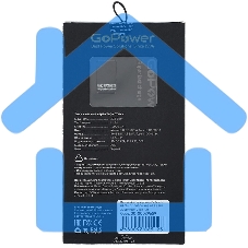 Портативный аккумулятор GoPower PB03-10 10000mAh 3.0A 22.5W 2USB/Type-C черный (1/50)