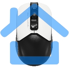 Мышь беспроводная A4Tech Fstyler FG12 белый/черный, 1200 dpi, радиоканал, USB, кнопки - 3