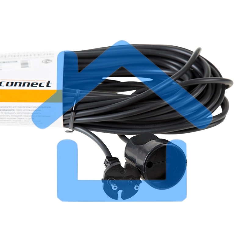 Удлинитель-шнур PROconnect ПВС 2х0.75, 10 м, б/з, 6 А, 1300 Вт, IP20, черный (Сделано в России)