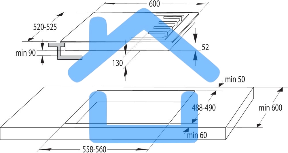 Газовая варочная панель Gorenje GCE691BSC черный