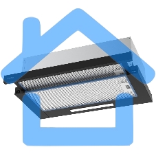 Вытяжка встраиваемая Evelux TEL 60 B черный, 60 см, 670 куб. м/ч, 46 дБ