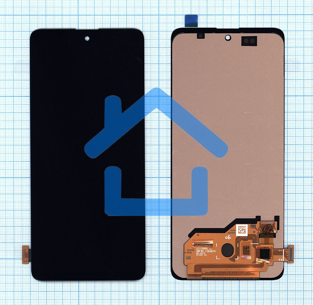 Дисплей для Samsung Galaxy A51 SM-A515F в сборе с тачскрином (OLED) черный
