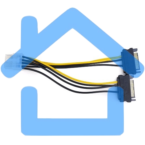Разветвитель питания Cablexpert CC-PSU-83, 2xSATA->PCI-Express 8pin, для подключения в/к PCI-Е (8pin) к б/п ATX