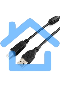 Кабель Gembird CCF-USB2-AMBM-15 USB 2.0 кабель PRO для соед. 4.5м AM/BM позол.конт., фер.кол., пакет