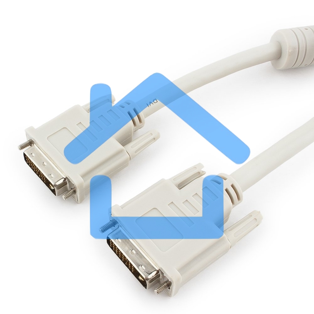Кабель DVI-D single link Gembird, 3м, 19M/19M экран, феррит.кольца, пакет CC-DVI-10