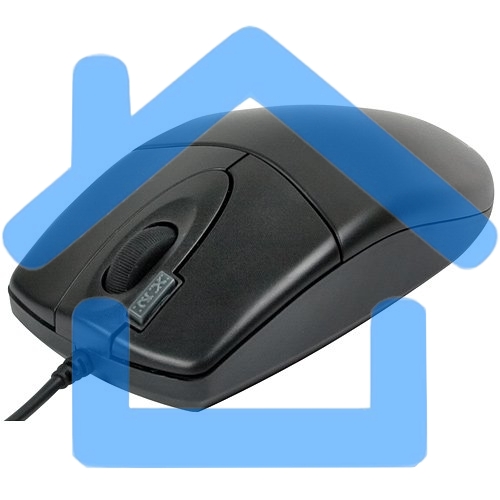 Мышь проводная A4Tech OP-620D черный, 1000 dpi, USB, кнопки - 4