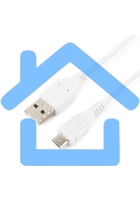 Кабель Gembird/Cablexpert CCP-mUSB2-AMBM-W-0.5M AM/microBM 5P, 0.5м, экран, белый, пакет