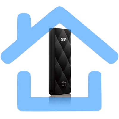 Флешка USB R/W Silicon Power R/W 16Gb Blaze B20 SP016Gb,UF3B20V1K USB3.0 черный