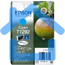 Картридж струйный Epson T1292 (C13T12924012/C13T12924011/C13T12924010) голубой (7 мл) для SX420/425/525WD/B42WD/BX320FW/BX625WFD