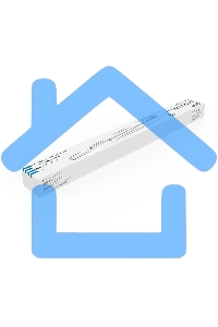 Светильник с отражателем влагозащ. Gauss СПП-Т8-G13 INDUSTRY 660х60х55мм IP65 для LED ламп 1х600мм