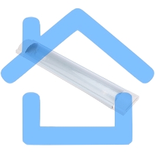 Светильник ДПО под светодиодную лампу 2хТ8 600мм IP20 (без ПРА) Rexant