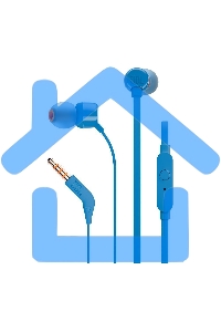 Наушники JBL Tune 110, 3.5 мм, внутриканальные, синий