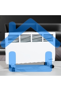 Конвектор MTX КМ-2000.2 белый, 2000 Вт, 25 м2, термостат