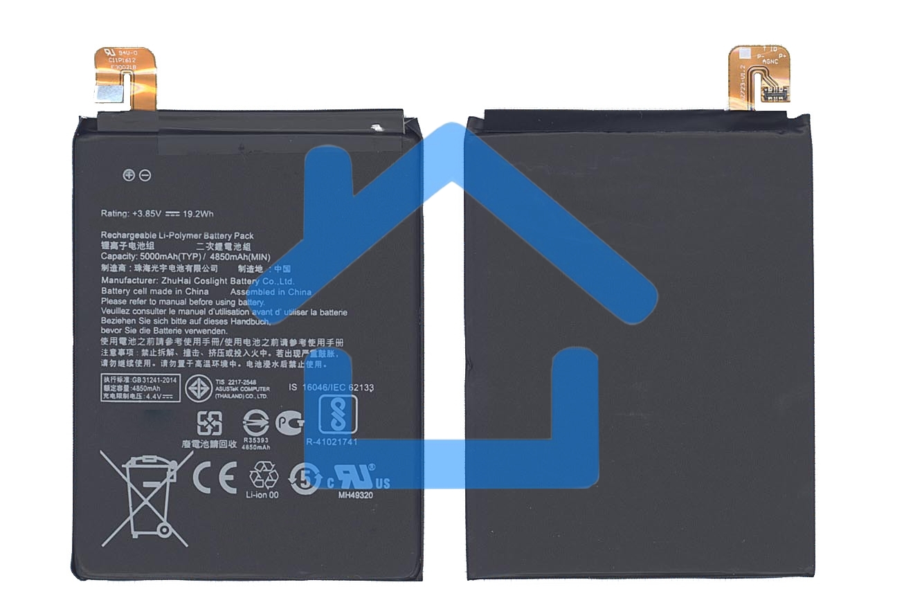 Аккумуляторная батарея C11P1612 для Asus ZE553KL 5000mAh / 19.25Wh 3,85V