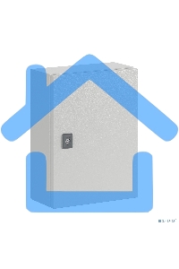 Шкаф ST с монтажной платой 400х300х150мм от IP65-до IP66 IK10 ДКС R5ST0431