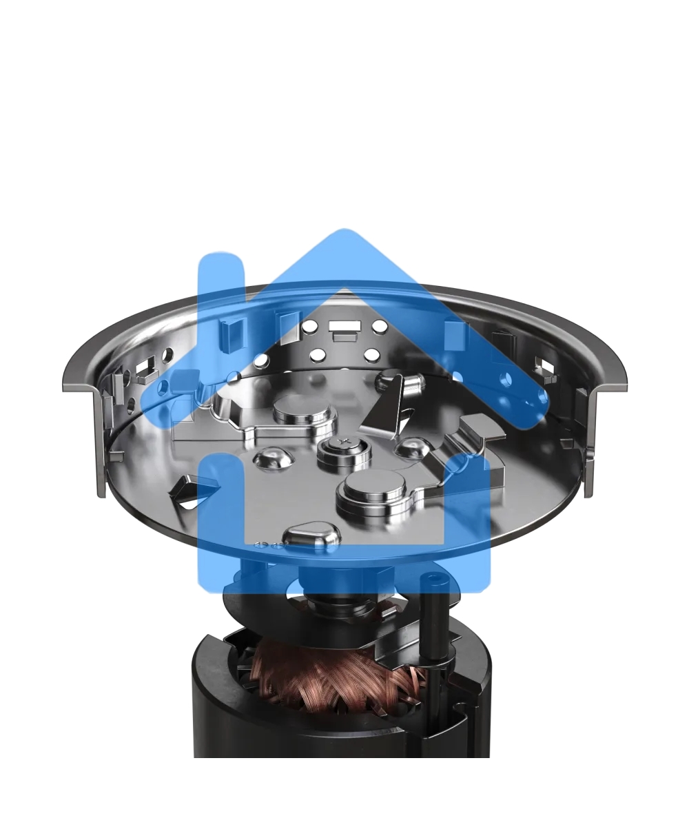 Измельчитель отходов Kuppersberg WSS 750 B, High-Tech, мощность 750 Вт, 3800-4200 об/мин, защита от перегрева, авто выключение, DC мотор, уровень шума 75 дБ, черный