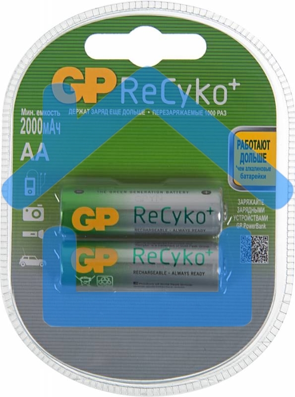 Аккумулятор GP Recyko 210AAHCB AA NiMH 2000mAh (2шт)
